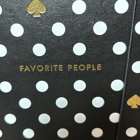 Kate Spade New York Address Book with A-Z Tabs, Black Leatherette Telephone Book - Picture 8 of 12